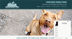 Desktop Screenshot of dehleranimalclinic.com
